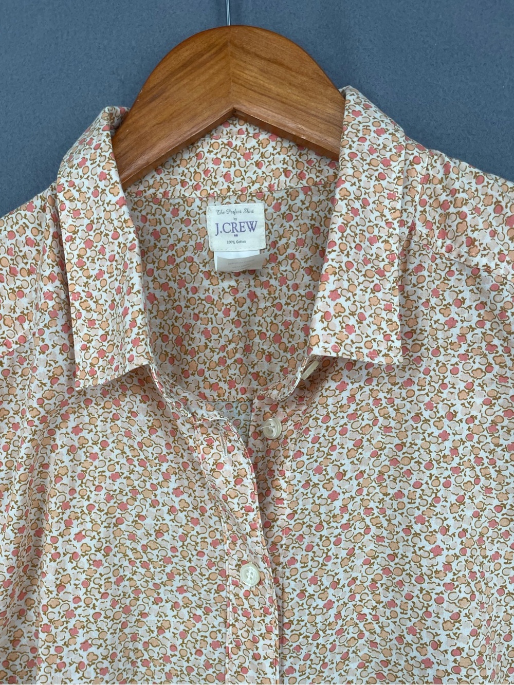J.Crew Factory “The Perfect Shirt” Ditsy Floral Button‑Up Size Medium